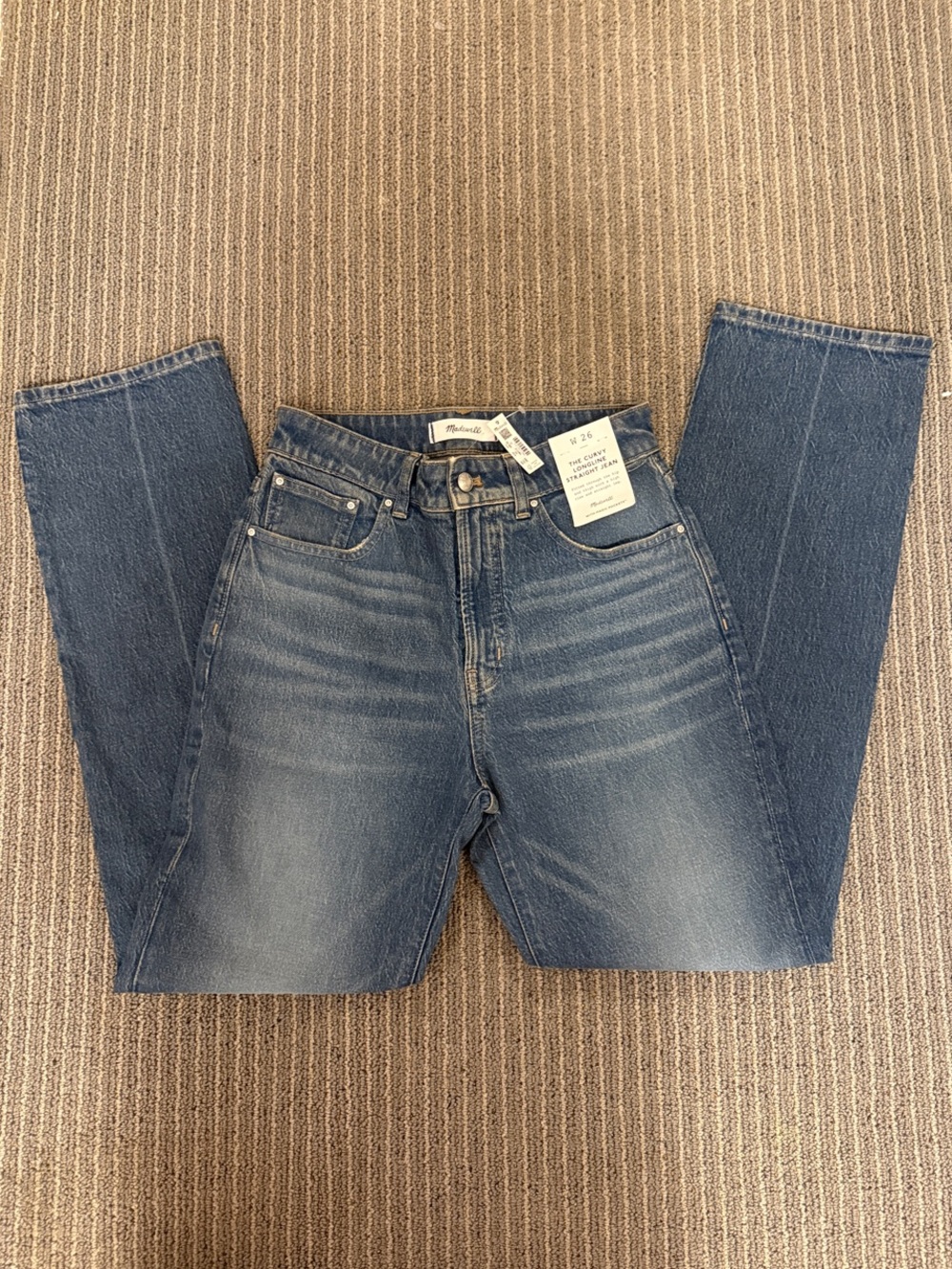 Madewell Women's Mid Indigo Straight-Leg Jeans